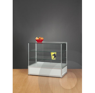 Glass Display Counter Glass on Glass edges MTC