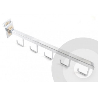 Slatwall 5 Hook Straight Arm  (Box of 25) | Slatwall Accessories