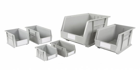 recycled plastic storage bins - rhino tuff