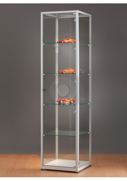 Square Display Cabinet with Glass Top