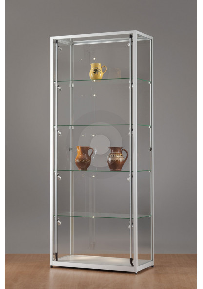 Rectangular Display Cabinet with Glass Top